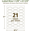 image:imageAvery EcoFriendly Matte White Recycled Oval Scalloped Labels 118 x 214 PrinttoTheEdge Matte White Labels Permanent Adhesive LaserInkjet Printable 210 Total525 labels