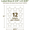 image:imageAvery EcoFriendly Matte White Recycled Star Labels 214 x 238 PrinttoTheEdge Matte White Labels Permanent Adhesive LaserInkjet Printable 120 Total600 labels