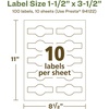 image:imageAvery EcoFriendly Recycled Wraparound Band Labels 15 x 35 Cigar Band Labels Matte White Permanent Adhesive PrinttoTheEdge LaserInkjet Printable 100 Total100 labels