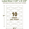 image:imageAvery EcoFriendly Recycled Wraparound Band Labels 15 x 35 Cigar Band Labels Matte White Permanent Adhesive PrinttoTheEdge LaserInkjet Printable 100 Total500 labels