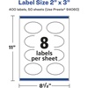 image:imageAvery Glossy Clear Oval Scalloped Labels Sure Feed Technology 2 x 3 80 Glossy Clear Labels PrinttoTheEdge LaserInkjet Printable400 labels