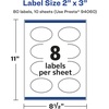 image:imageAvery Glossy Clear Oval Scalloped Labels Sure Feed Technology 2 x 3 80 Glossy Clear Labels PrinttoTheEdge LaserInkjet Printable80 labels