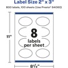 image:imageAvery Glossy Clear Oval Scalloped Labels Sure Feed Technology 2 x 3 80 Glossy Clear Labels PrinttoTheEdge LaserInkjet Printable800 labels