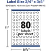 image:imageAvery Glossy Clear Star Labels Sure Feed Technology 075 x 075 2000 Glossy Clear Labels PrinttoTheEdge LaserInkjet Printable800 labels