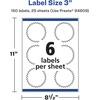 image:imageAvery Glossy Clear Starburst Labels Sure Feed Technology 3 150 Glossy Clear Labels PrinttoTheEdge LaserInkjet Printable150 labels