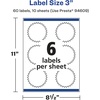 image:imageAvery Glossy Clear Starburst Labels Sure Feed Technology 3 150 Glossy Clear Labels PrinttoTheEdge LaserInkjet Printable60 labels