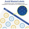 image:imageAvery Glossy Clear Starburst Labels Sure Feed Technology 3 150 Glossy Clear Labels PrinttoTheEdge LaserInkjet Printable60 labels