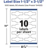 image:imageAvery Glossy Clear Wraparound Band Labels Sure Feed Technology 15 x 35 Cigar Band Labels 100 Total PrintToTheEdge LaserInkjet Printable500 labels
