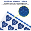 image:imageAvery Glossy White Heart Labels Sure Feed Technology 075 x 075 800 Glossy White Labels PrinttoTheEdge Permanent Adhesive LaserInkjet Printable2 000 labels