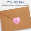image:imageAvery Glossy White Heart Labels Sure Feed Technology 075 x 075 800 Glossy White Labels PrinttoTheEdge Permanent Adhesive LaserInkjet Printable8 000 labels