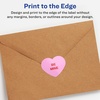 image:imageAvery Glossy White Heart Labels Sure Feed Technology 2932 x 12732 120 Glossy White Labels PrinttoTheEdge Permanent Adhesive LaserInkjet Printable600 labels