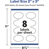 image:imageAvery Glossy White Oval Scalloped Labels Sure Feed Technology 2 x 3 200 Glossy White Labels PrinttoTheEdge Permanent Adhesive LaserInkjet Printable200 labels