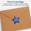 image:imageAvery Glossy White Star Labels Sure Feed Technology 214 x 238 300 Glossy White Labels PrinttoTheEdge Permanent Adhesive LaserInkjet Printable120 labels