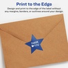 image:imageAvery Glossy White Star Labels Sure Feed Technology 34 x 34 800 Glossy White Labels PrinttoTheEdge Permanent Adhesive LaserInkjet Printable8 000 labels