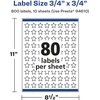 image:imageAvery Glossy White Star Labels Sure Feed Technology 34 x 34 800 Glossy White Labels PrinttoTheEdge Permanent Adhesive LaserInkjet Printable800 labels
