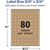 image:imageAvery Kraft Brown Heart Labels Sure Feed Technology 075 x 075 1200 Kraft Brown Labels PrinttoTheEdge LaserInkjet Printable1 200 labels