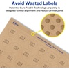 image:imageAvery Kraft Brown Heart Labels Sure Feed Technology 075 x 075 1200 Kraft Brown Labels PrinttoTheEdge LaserInkjet Printable2 000 labels