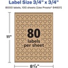 image:imageAvery Kraft Brown Heart Labels Sure Feed Technology 075 x 075 1200 Kraft Brown Labels PrinttoTheEdge LaserInkjet Printable8 000 labels