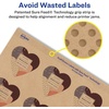 image:imageAvery Kraft Brown Heart Labels Sure Feed Technology 15 x 15 300 Kraft Brown Labels PrintToTheEdge LaserInkjet Printable300 labels