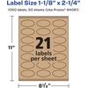 image:imageAvery Kraft Brown Oval Scalloped Labels Sure Feed Technology 118 x 214 315 Kraft Brown Labels PrinttoTheEdge LaserInkjet Printable1 050 labels