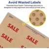 image:imageAvery Kraft Brown Oval Scalloped Labels Sure Feed Technology 118 x 214 315 Kraft Brown Labels PrinttoTheEdge LaserInkjet Printable315 labels
