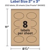 image:imageAvery Kraft Brown Oval Scalloped Labels Sure Feed Technology 2 x 3 120 Kraft Brown Labels PrinttoTheEdge LaserInkjet Printable200 labels