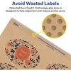image:imageAvery Kraft Brown Oval Scalloped Labels Sure Feed Technology 2 x 3 120 Kraft Brown Labels PrinttoTheEdge LaserInkjet Printable800 labels