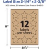 image:imageAvery Kraft Brown Star Labels Sure Feed Technology 214 x 238 180 Kraft Brown Labels PrinttoTheEdge LaserInkjet Printable300 labels