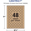 image:imageAvery Kraft Brown Starburst Labels Sure Feed Technology 1 1200 Kraft Brown Labels PrintToTheEdge LaserInkjet Printable720 labels