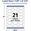 image:imageAvery Matte Clear Oval Scalloped Labels Sure Feed Technology 118 x 214 210 Matte Clear Labels PrinttoTheEdge LaserInkjet Printable210 labels