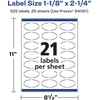 image:imageAvery Matte Clear Oval Scalloped Labels Sure Feed Technology 118 x 214 210 Matte Clear Labels PrinttoTheEdge LaserInkjet Printable525 labels