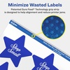 image:imageAvery Matte Clear Star Labels Sure Feed Technology 214 x 238 300 Matte Clear Labels PrinttoTheEdge LaserInkjet Printable120 labels