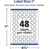 image:imageAvery Matte White Starburst Labels Sure Feed Technology 1 2400 Matte White Printable Labels1 200 Labels