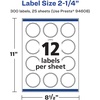 image:imageAvery Matte White Starburst Labels Sure Feed Technology 225 300 Matte White Printable Labels300 Labels