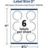 image:imageAvery Matte White Starburst Labels Sure Feed Technology 3 150 Matte White Printable Labels150 Labels