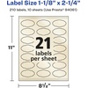image:imageAvery Pearlized Ivory Oval Scalloped Labels Sure Feed Technology PrinttoTheEdge 118 x 214 210 Pearlized Ivory Labels LaserInkjet Printable210 labels