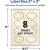 image:imageAvery Pearlized Ivory Oval Scalloped Labels Sure Feed Technology PrinttoTheEdge 2 x 3 80 Pearlized Ivory Labels LaserInkjet Printable200 labels
