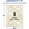image:imageAvery Pearlized Ivory Oval Scalloped Labels Sure Feed Technology PrinttoTheEdge 2 x 3 80 Pearlized Ivory Labels LaserInkjet Printable400 labels