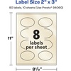 image:imageAvery Pearlized Ivory Oval Scalloped Labels Sure Feed Technology PrinttoTheEdge 2 x 3 80 Pearlized Ivory Labels LaserInkjet Printable80 labels