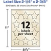 image:imageAvery Pearlized Ivory Star Labels Sure Feed Technology PrinttoTheEdge 214 x 238 120 Pearlized Ivory Labels LaserInkjet Printable300 labels