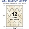 image:imageAvery Pearlized Ivory Star Labels Sure Feed Technology PrinttoTheEdge 214 x 238 120 Pearlized Ivory Labels LaserInkjet Printable600 labels