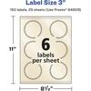 image:imageAvery Pearlized Ivory Starburst Labels Sure Feed Technology PrinttoTheEdge 3 150 Pearlized Ivory Labels LaserInkjet Printable150 labels