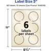 image:imageAvery Pearlized Ivory Starburst Labels Sure Feed Technology PrinttoTheEdge 3 150 Pearlized Ivory Labels LaserInkjet Printable60 labels