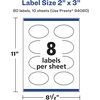 image:imageAvery Printable Durable White Oval Scalloped Labels Sure Feed Technology 2 x 3 PrinttotheEdge Waterproof Labels Laser amp PigmentBased Inkjet Compatible 80 Total80 labels