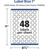 image:imageAvery Printable Durable White Starburst Labels Sure Feed Technology 1 PrinttotheEdge Waterproof Labels Laser amp PigmentBased Inkjet Compatible 480 Total2 400 labels