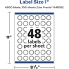 image:imageAvery Printable Durable White Starburst Labels Sure Feed Technology 1 PrinttotheEdge Waterproof Labels Laser amp PigmentBased Inkjet Compatible 480 Total4 800 labels