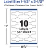image:imageAvery Printable Durable White Wraparound Band Labels Sure Feed Technology 15 x 35 PrinttotheEdge Waterproof Labels Laser amp PigmentBased Inkjet Compatible 100 Total1 000 labels