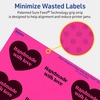 image:imageAvery Printable Heart Labels Sure Feed Technology 2932 x 12732 Neon Magenta Labels PrinttoTheEdge LaserInkjet Printable 120 Total Great for Mailing Seals and Packaging480 labels