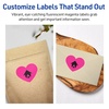 image:imageAvery Printable Heart Labels Sure Feed Technology 2932 x 12732 Neon Magenta Labels PrinttoTheEdge LaserInkjet Printable 120 Total Great for Mailing Seals and Packaging240 labels