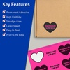 image:imageAvery Printable Heart Labels Sure Feed Technology 2932 x 12732 Neon Magenta Labels PrinttoTheEdge LaserInkjet Printable 120 Total Great for Mailing Seals and Packaging480 labels